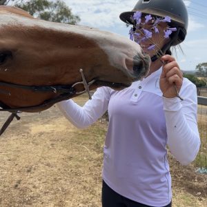 Ladies Long Sleeve Elegance - jacaranda, Ladies 8
